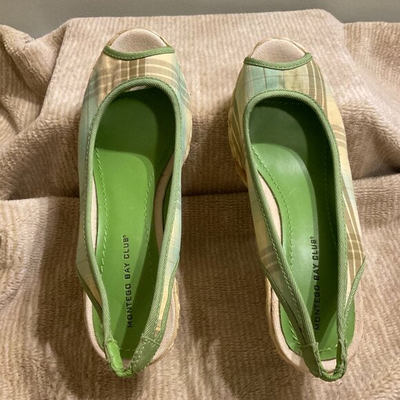 Montego Bay Club Wedge Espadrille Heel Sandals - size 6.5 - Picture 2 of 5